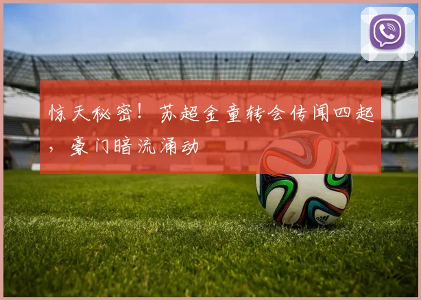 惊天秘密！苏超金童转会传闻四起，豪门暗流涌动